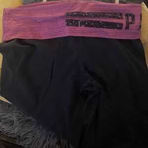 Women’s Black and Pink Leggings